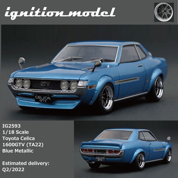 Ignition Model 1:18 Toyota Celica 1600GTV (TA22) in Blue Metallic