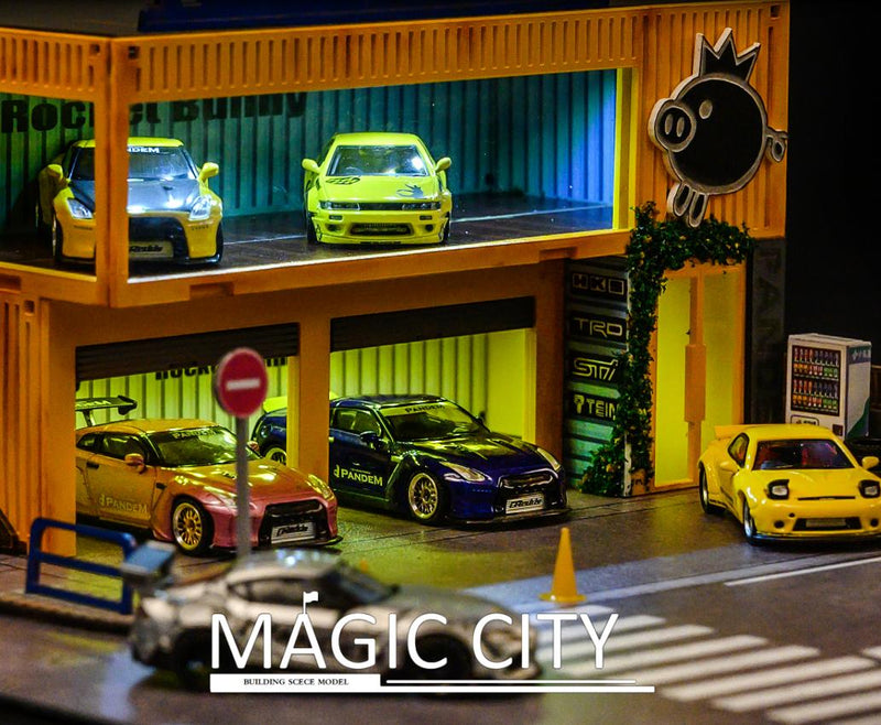 Magic City 1:64 Rocket Bunny Exhibition Hall Diorama