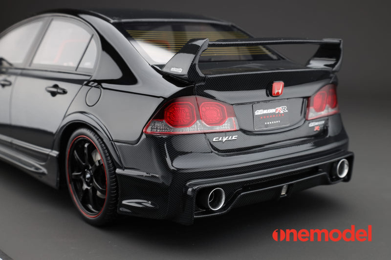 One Model 1:18 Honda Civic FD2 Mugen RR Advanced Concept in Black / Carbon