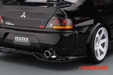 One Model 1:18 Mitsubishi Lancer Evolution IX Voltex with Carbon Bonnet in Black