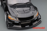 One Model 1:18 Mitsubishi Lancer Evolution IX Voltex with Carbon Bonnet in Black