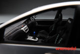 One Model 1:18 Mitsubishi Lancer Evolution IX Voltex with Carbon Bonnet in Silver