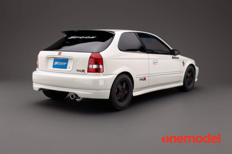 One Model 1:18 Honda Civic Type-R EK9 Spoon Sports Version White