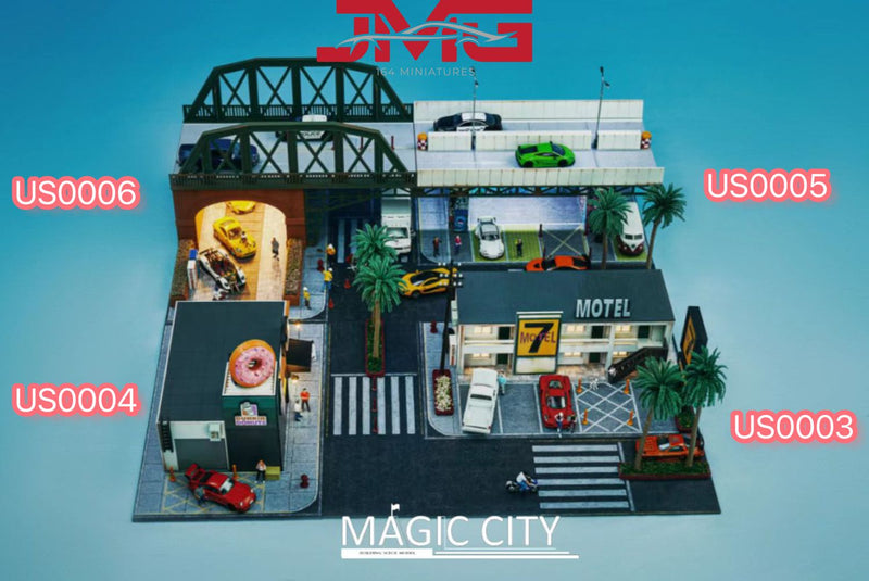 Magic City 1:64 American Street Style Motel