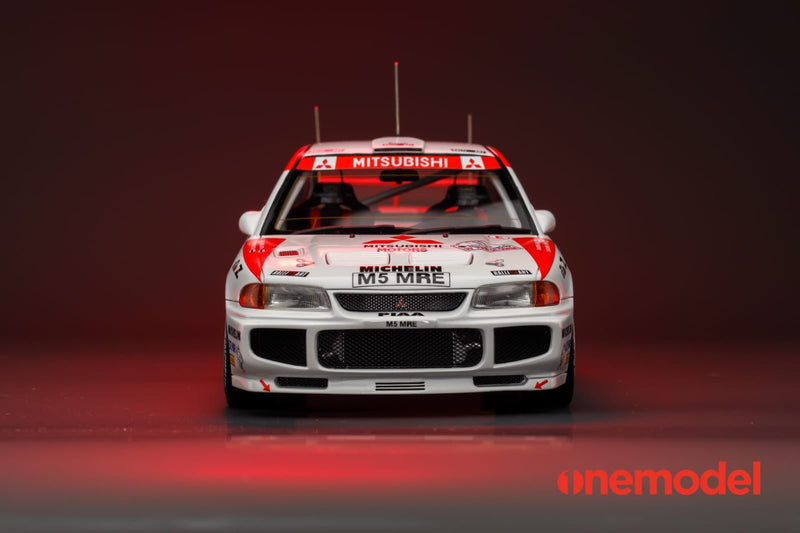 One Model 1:18 Mitsubishi Lancer EVO III WRC Racing Version