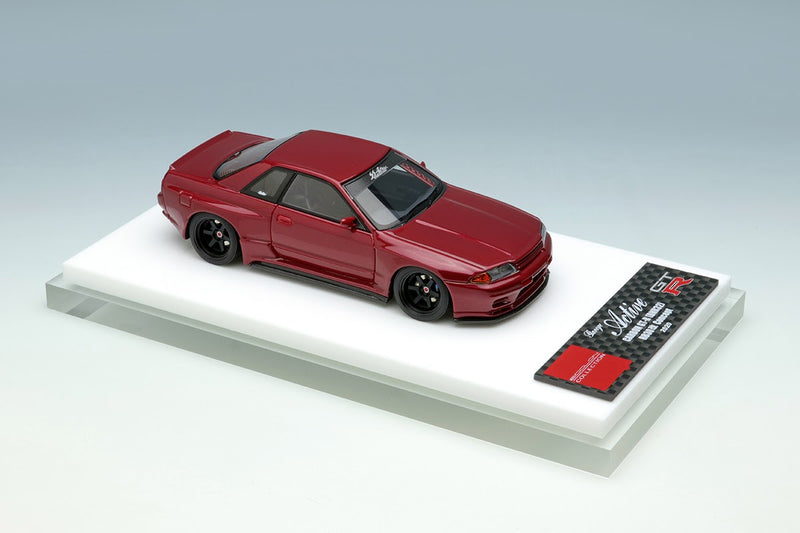 Make Up Co., Ltd / Eidolon 1:43 Nissan Skyline GT-R RB30 Garage Active Kai Concept in Carbon Red