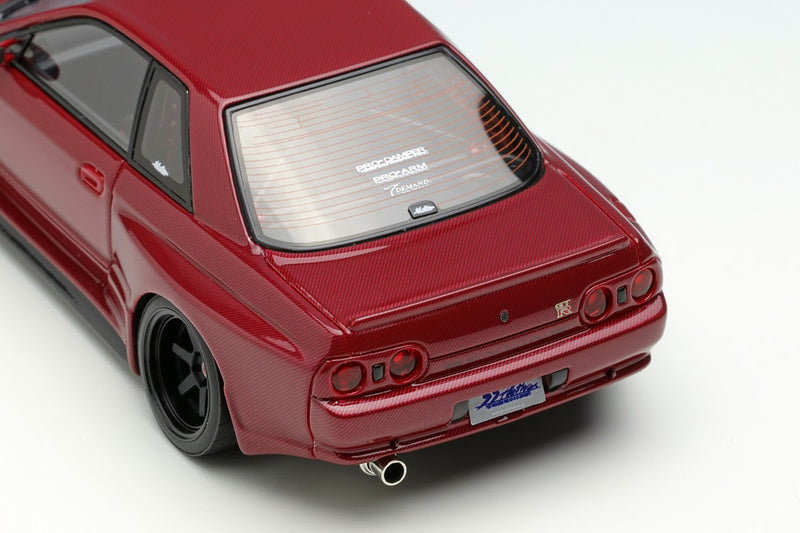 Make Up Co., Ltd / Eidolon 1:43 Nissan Skyline GT-R RB30 Garage Active Kai Concept in Carbon Red