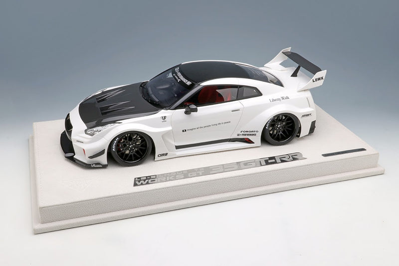 Nissan Skyline GT-R Liberty Walk Silhouette Works GT 35GT-RR in Pearl White