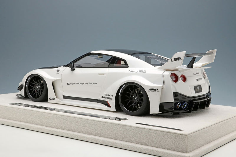 Nissan Skyline GT-R Liberty Walk Silhouette Works GT 35GT-RR in Pearl White