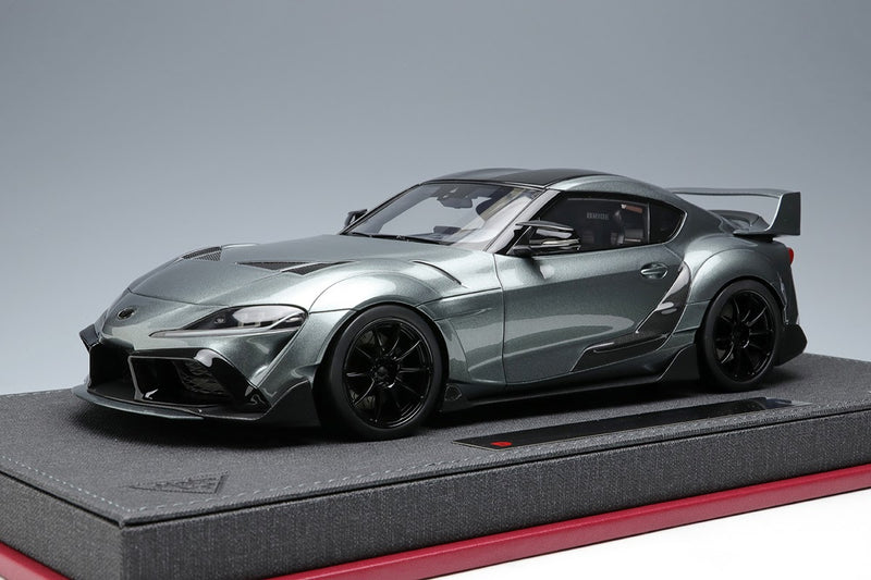 Make Up Co., Ltd / IDEA 1:18 Toyota GR Supra TRD 3000GT Concept Car 2019 in Ice Gray Metallic