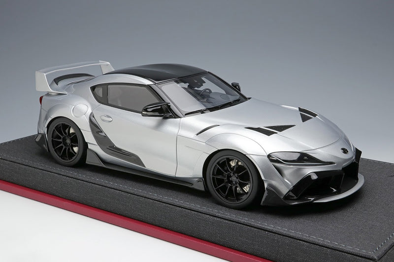 Make Up Co., Ltd / IDEA 1:18 Toyota GR Supra TRD 3000GT Concept Car 2019 in Silver Metallic