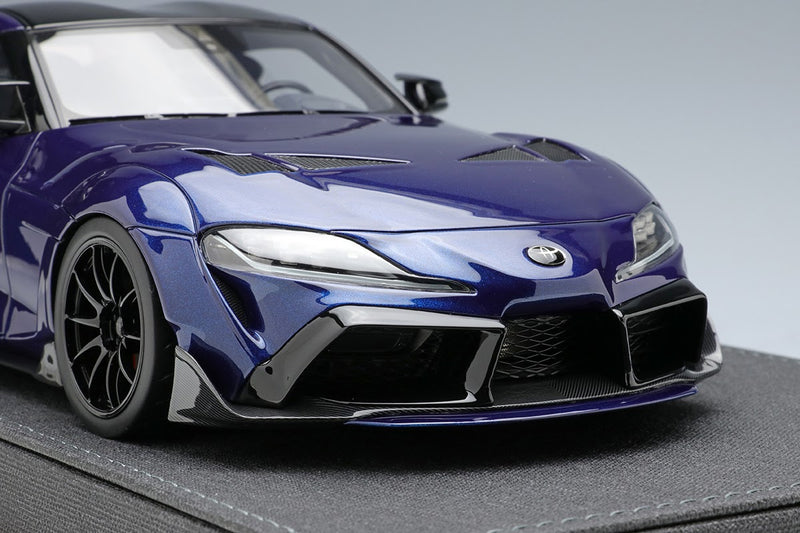 Make Up Co., Ltd / IDEA 1:18 Toyota GR Supra TRD 3000GT Concept Car 2019 in Deep Blue Metallic