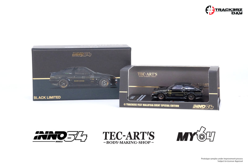 INNO64 1:64 Toyota Sprinter Trueno AE86 Tuned by "TEC-ART" @TrackerZ Day Malaysia Event Model