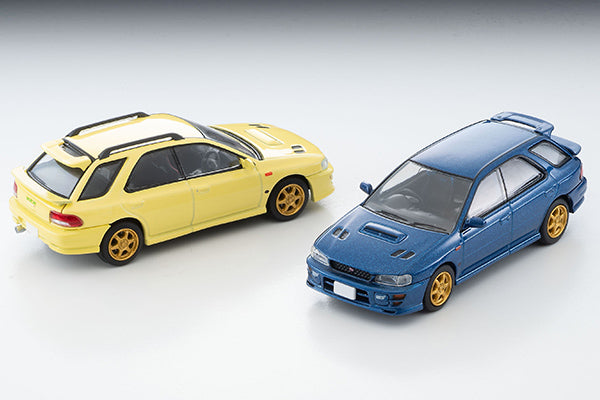 Tomytec 1:64 Subaru Impreza Pure Sport Wagon WRX STi Ver. VI Limited 1999 in Blue