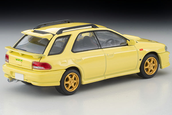 Tomytec 1:64 Subaru Impreza Pure Sport Wagon WRX STi Ver. VI Limited 1999 in Yellow