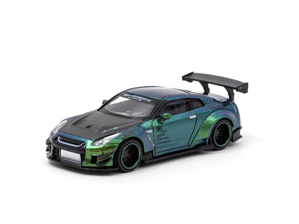 Tarmac Works 1:64 LB★WORKS Nissan GTR Magic Green LHD Version