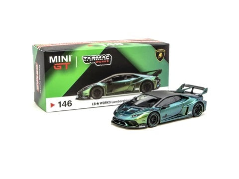 Tarmac Works 1:64 LB★WORKS Lamborghini Huracán GT Magic Green LHD Version