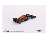 MINIGT 1:64 F1 Oracle Red Bull Racing RB18 #11 Sergio Pérez 2022 Abu Dhabi Grand Prix 3rd Place