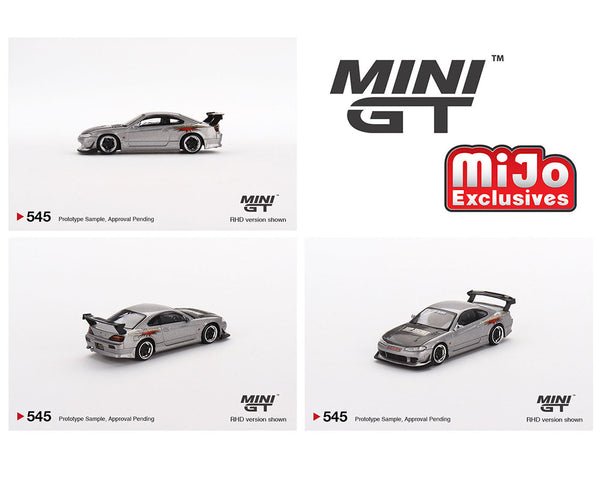 MINIGT 1:64 Nissan Silvia Top Secret (S15) in Silver