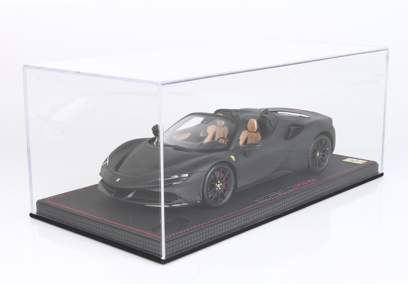 BBR Models 1:18 Ferrari SF90 Spider in Matte Black