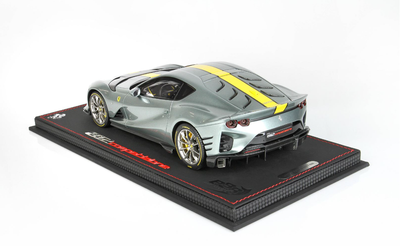 BBR Models 1:18 Ferrari 812 Competizione 2021 in Grey Coburn