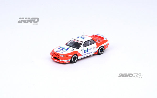 INNO64 1:64 Nissan Skyline GT-R (R32) #1 "UNISIA JECS" JTCC 1993 M. Hasemi / H. Fukuyama