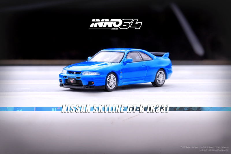 INNO64 1:64 Nissan Skyline GT-R (R33) in Championship Blue