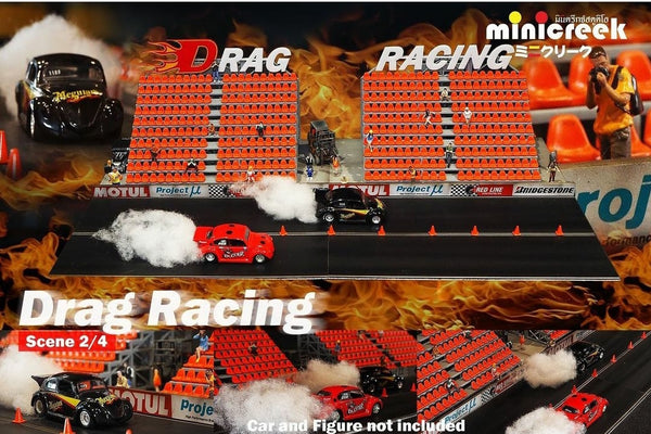 Minicreek Studio 1:64 - Drag Racing Scene 2 Diorama Set