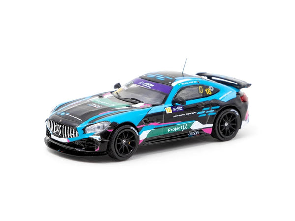 Tarmac Works 1:64 Mercedes-AMG GT4 Greater Bay Area GT Cup Macau 2019 #18 Winner