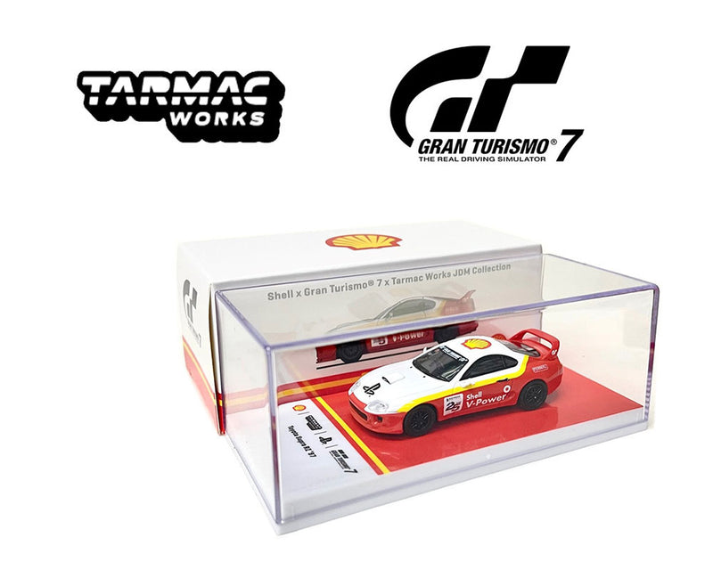 Tarmac Works 1:64 Toyota Supra RZ 1997 Shell / GT7 Special Edition