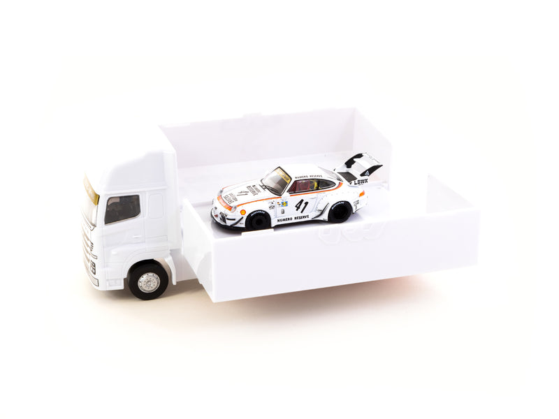 Tarmac Works 1:64 Porshe RWB 993 LBWK with Truck Packaging Singapore Special Edition