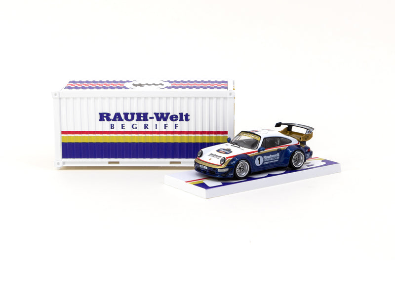 Tarmac Works 1:64 Porsche RWB 964 Waikato with Container