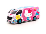 Tarmac Works 1:64 Toyota Hiace Widebody Hello Kitty Capsule Summer Festival