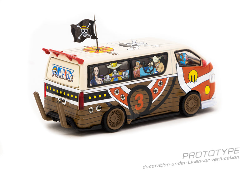 Tarmac Works x One Piece 1:64 Toyota Hiace Widebody One Piece Thousand Sunny Edition