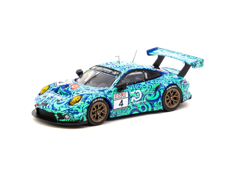 Tarmac Works 1:64 Porsche 911 GT3 R, VLN Endurance Racing Championship Nürburgring 2018, M. Ragginger / N. Tandy / L. Vanthoorarretson / A. Moffat