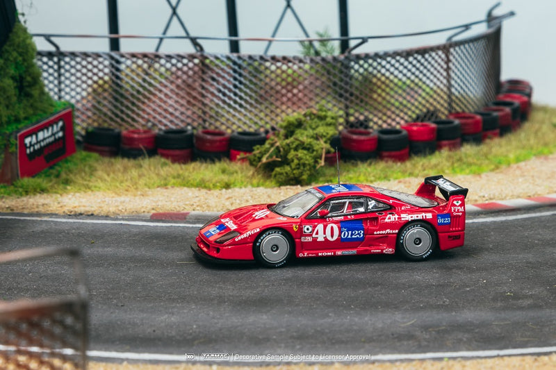 Tarmac Works 1:64 Ferrari F40 LM, Topeka 2 Hours 1990, J.L. Schlesser / J.P. Jabouille