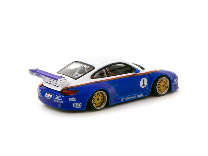 Tarmac Works 1:64 Porsche 997 Old New Blue & White Edition