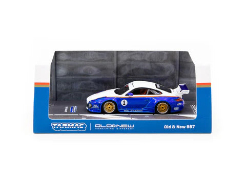 Tarmac Works 1:64 Porsche 997 Old New Blue & White Edition