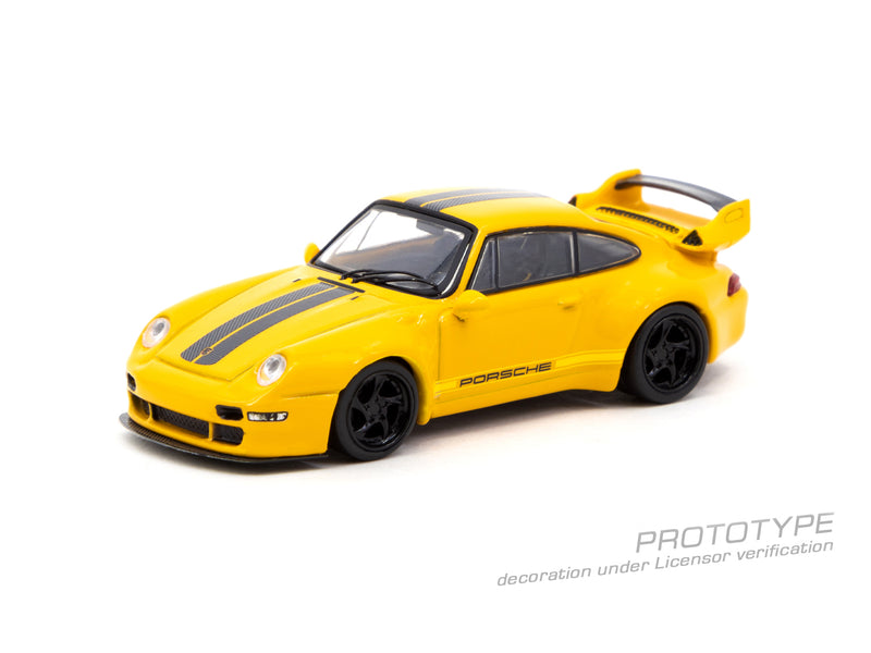 Tarmac Works 1:64 Porsche 993 Remastered Gunther Werks in Yellow