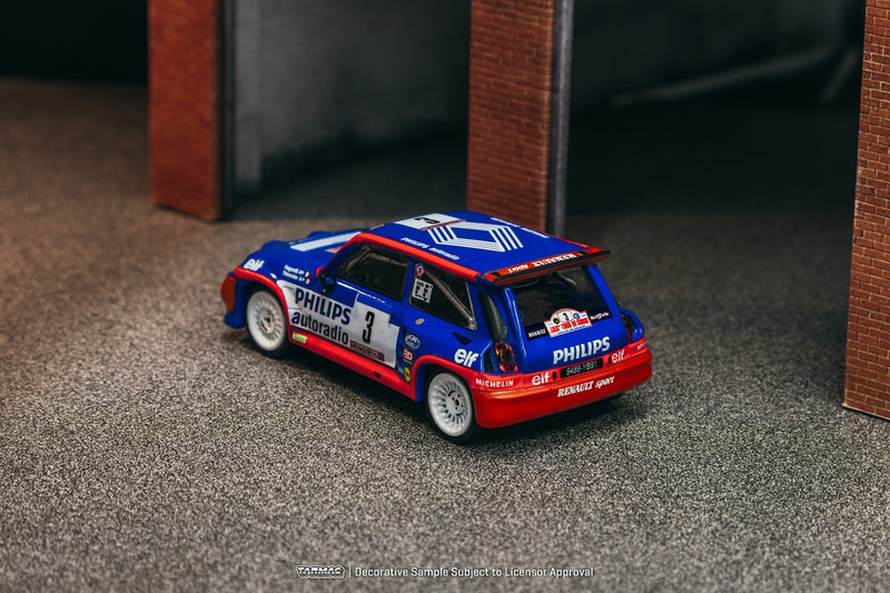 Tarmac Works 1:64 Renault 5 MAXI Turbo , Tour de Corse - Rallye de France 1985 Winner, Jean Ragnotti / Pierre Thimonier