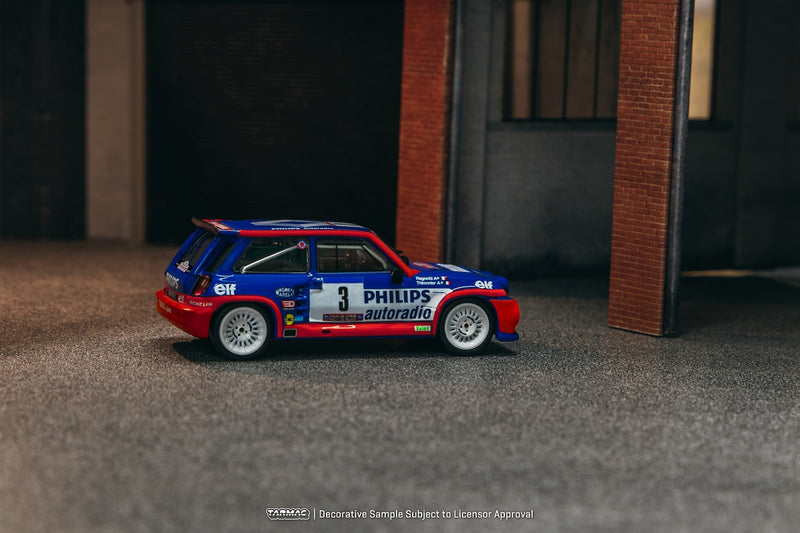 Tarmac Works 1:64 Renault 5 MAXI Turbo , Tour de Corse - Rallye de France 1985 Winner, Jean Ragnotti / Pierre Thimonier