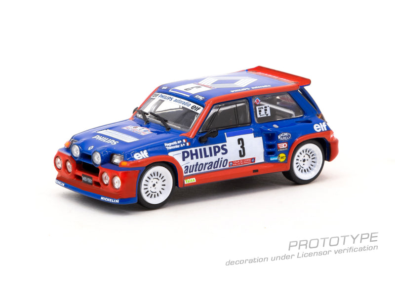 Tarmac Works 1:64 Renault 5 MAXI Turbo , Tour de Corse - Rallye de France 1985 Winner, Jean Ragnotti / Pierre Thimonier