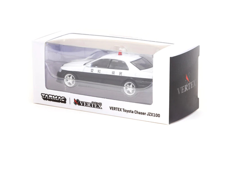 Tarmac Works 1:64 Toyota Chaser (JZX100) Vertex in Black & White