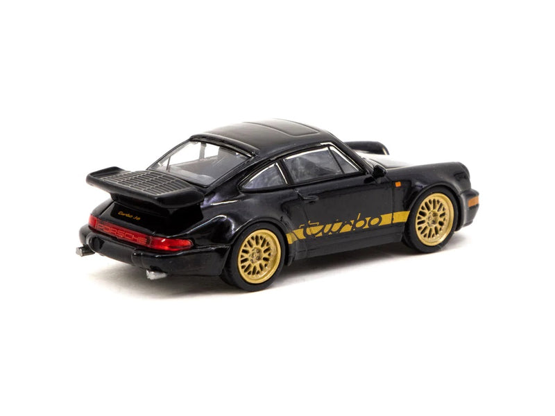 Schuco x Tarmac Works 1:64 Porsche 911 Turbo in Black