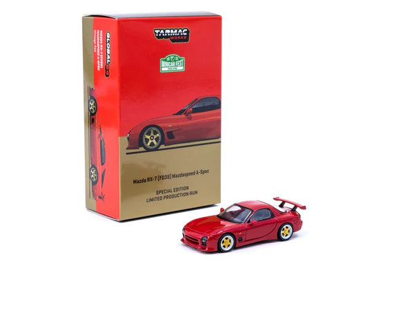 Tarmac Works 1:64 Mazda RX-7 (FD3S) Mazdaspeed A-Spec Vintage in Red HK MInicar Fest 2022 Special Edition