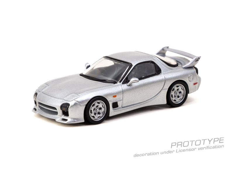 Tarmac Works 1:64 Mazda RX-7 FD3S Mazdaspeed A-Spec in Silver Stone Metallic