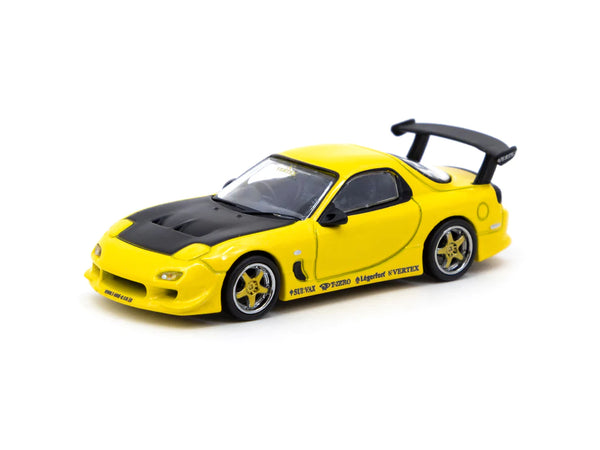 Tarmac Works 1:64 Mazda RX-7 (FD3S) Vertex in Metallic Yellow