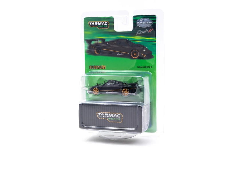 Tarmac Works 1:64 Pagani Zonda R Matt Black Matte Black