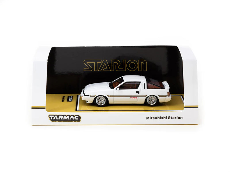 Tarmac Works 1:64 Mitsubishi Starion in White Metallic