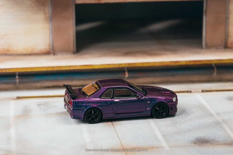 Tarmac Works 1:64 Nissan Skyline GT-R (R34) Z-Tune in Midnight Purple III